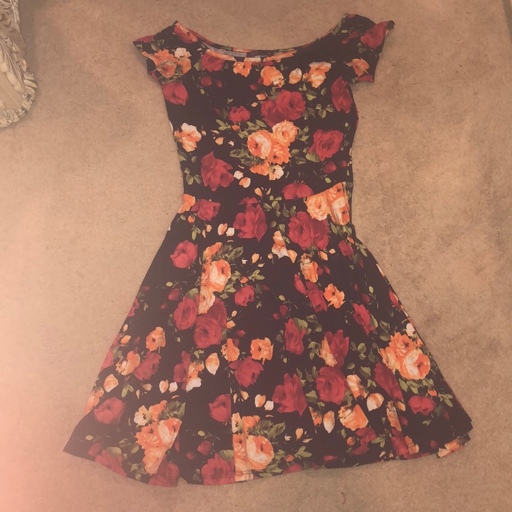 Black Floral Dress